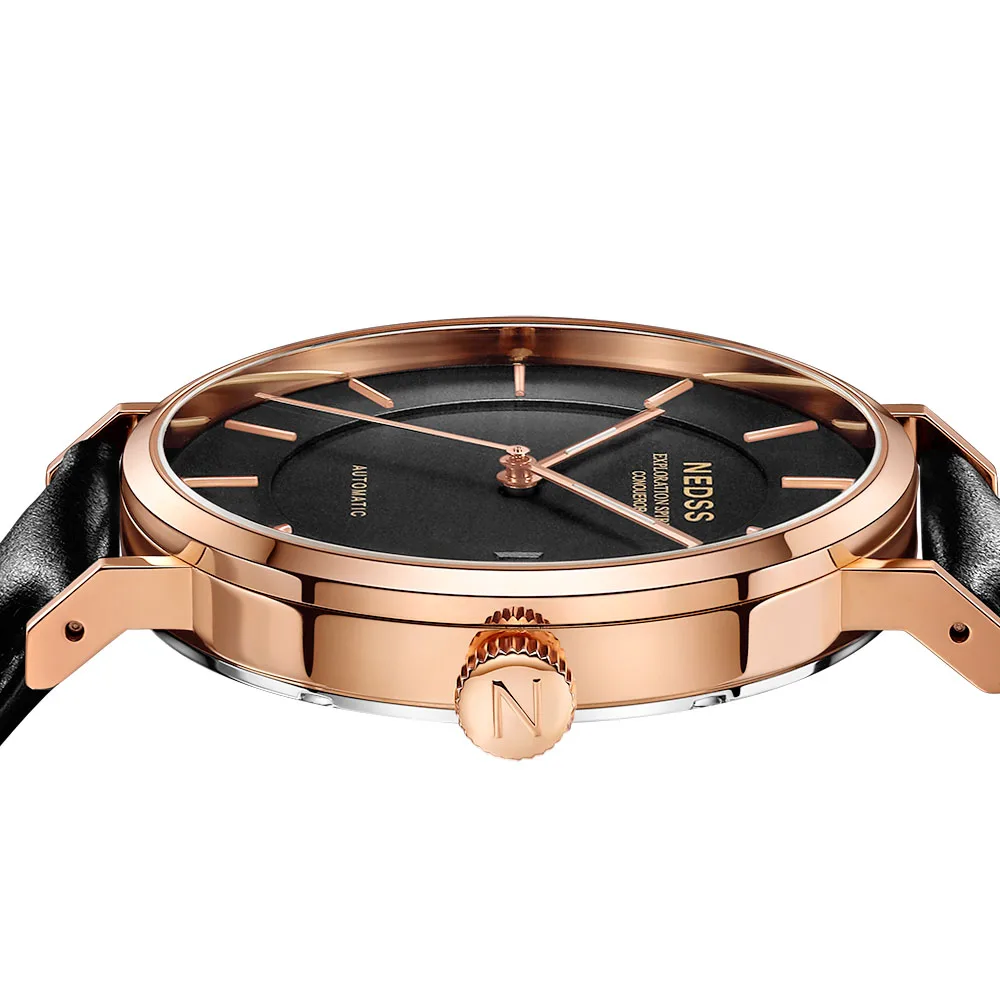 Автоматические часы NEDSS с Тритием мужские сапфировым стеклом армейские