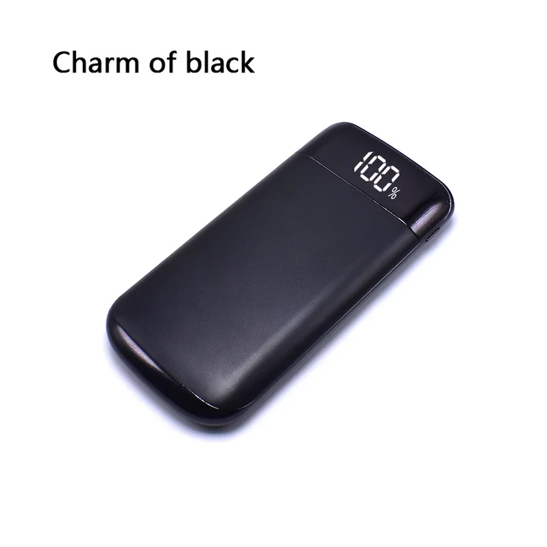 Внешний аккумулятор с двойным USB и ЖК-дисплеем, 20000 мА/ч, внешний аккумулятор, портативный мобильный телефон, зарядная банка для iPhone X, samsung, note 8