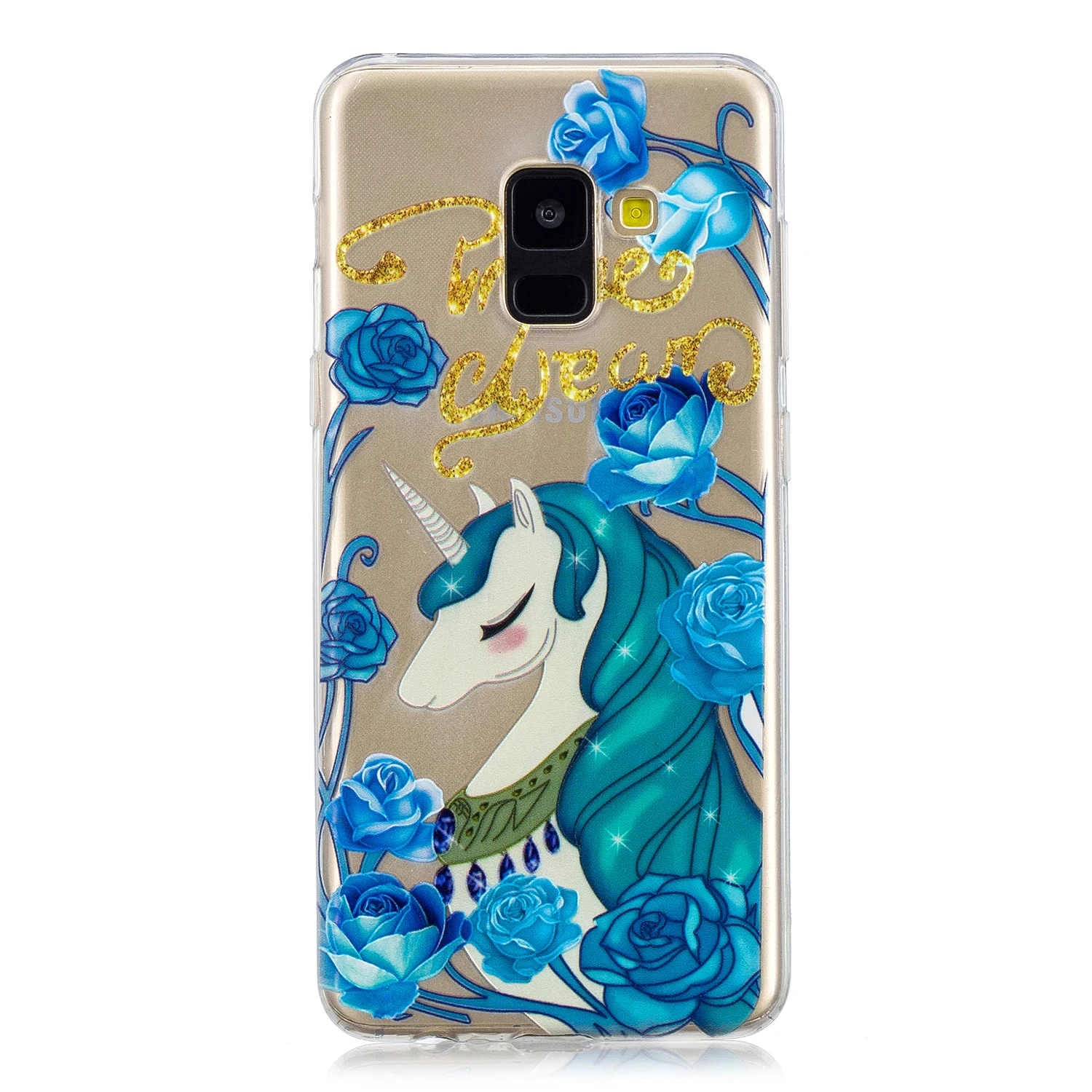 Силиконовые телефон чехлы для Samsung A6 плюс A9 A8 2018 покрывает Note9 мягкий чехол с