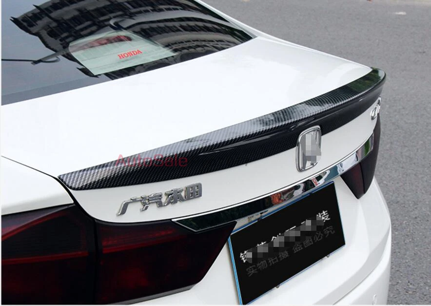 Карбоновый цветной пластиковый спойлер заднего багажника крыла для Honda City Sedan 2014