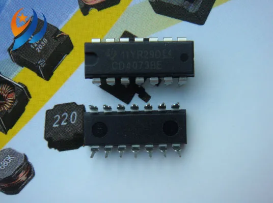 

50 шт./лот CD4073BE DIP-14 CD4073 CMOS logic chip