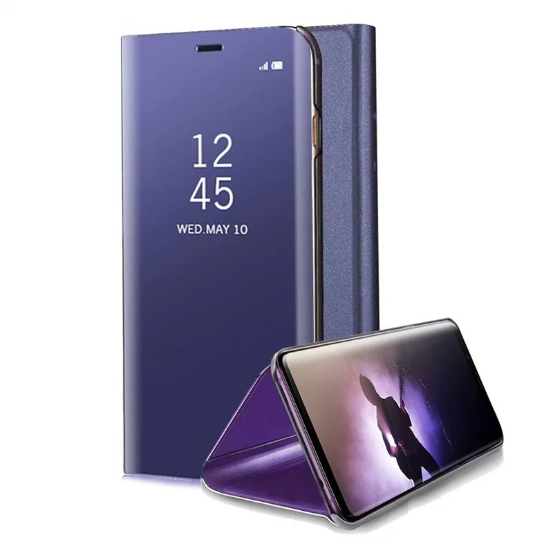 Tongdaytech прозрачный зеркальный умный чехол для samsung Galaxy S9 S8 Plus Note 9 Note 8 S7 S6 Edge Note 5 J7 откидной Чехол с подставкой