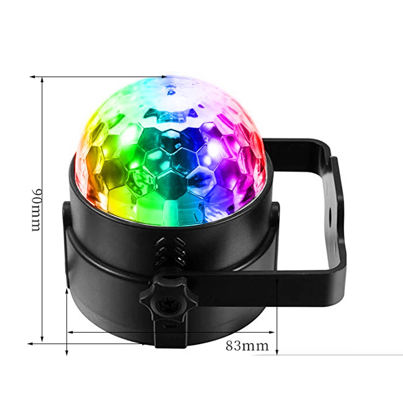 Мини диско свет/шар 3 Вт RGB светодиодный сцсветильник свет Lumiere с активированным