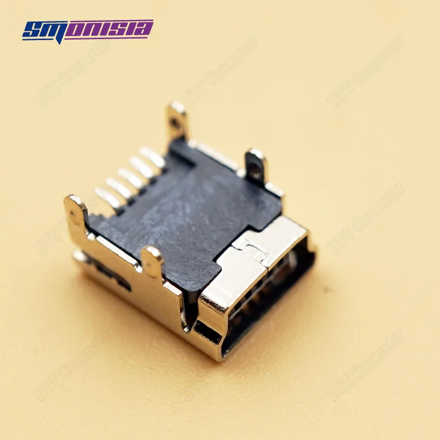 Smonisia 1000 шт 4 футовый SMD Тип Мини USB 5PIN разъем для игрового контроллера DIY