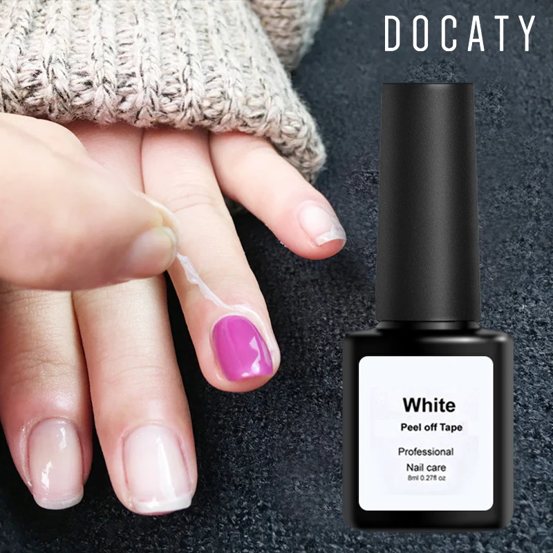 Docaty 8 мл Легкая очистка основа защита от кожуры для ногтей отшелушивающая лента