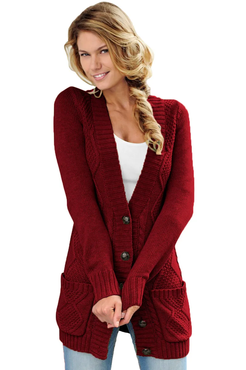warm 2019 Autumn Winter Fashion Women Long Sleeve loose knitting cardigan sweater Knitted Female Cardigan pull femme coat |