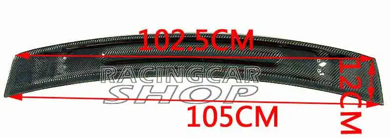 AP Стиль Настоящее углеродное волокно заднее крыло спойлер багажника Подходит