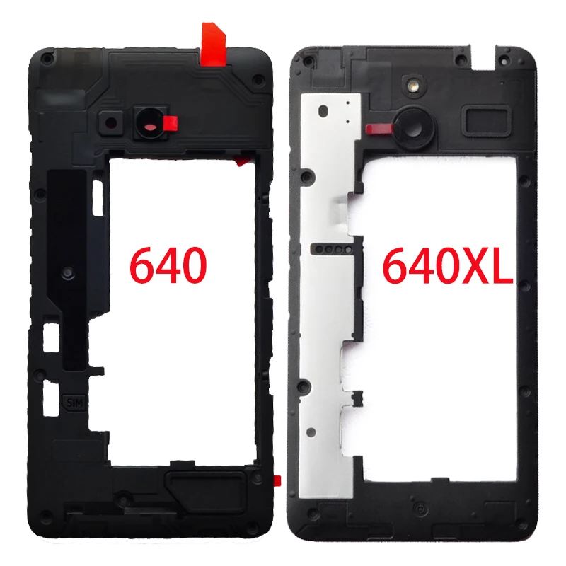 BINYEAE пластиковая средняя рамка для Nokia Microsoft Lumia 640/640XL черный корпус шасси задняя