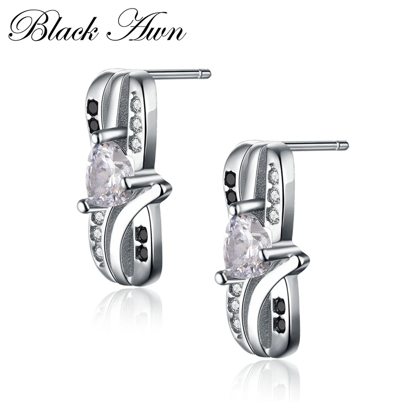 Женские серьги гвоздики из серебра 1 5 пробы 925 г|stud earrings|earrings forearrings for women |