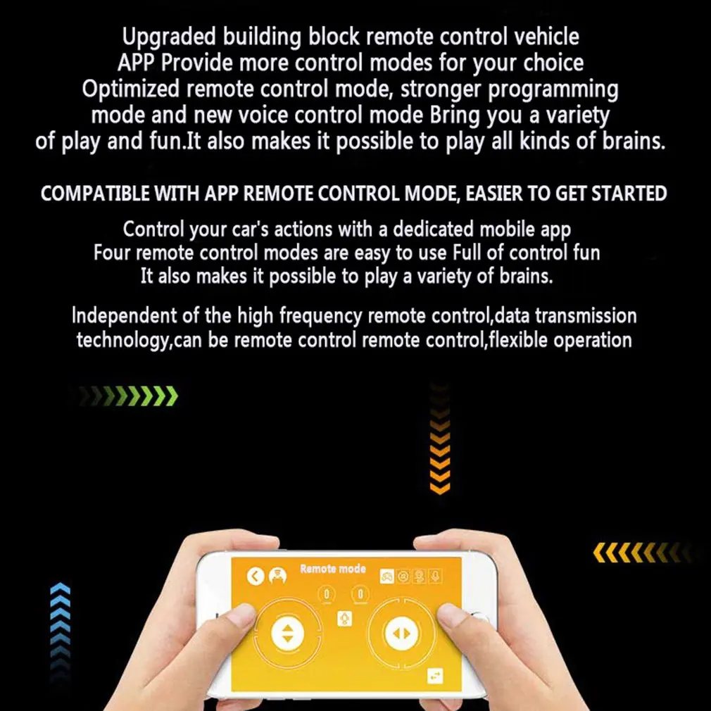 DIY Technic 2,4G/APP дистанционное управление гусеничный трюк гоночный автомобиль строительные блоки с мотором для детей машинка на дистанционном управлении Кирпичи Игрушки