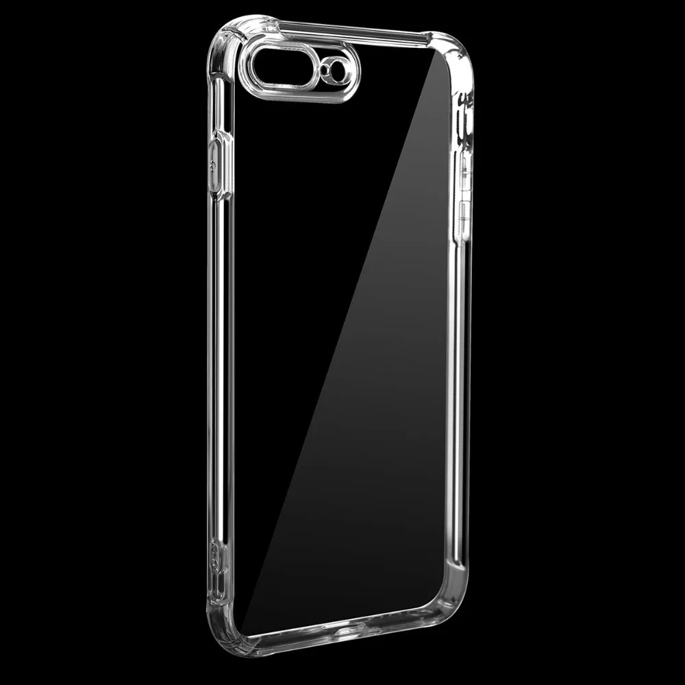 Soft Silicone Shockproof Clear TPU Phone Cover Case For iPhone X 6 7 6S 8 Plus Anti-Knock Transparen XS MAX XR |