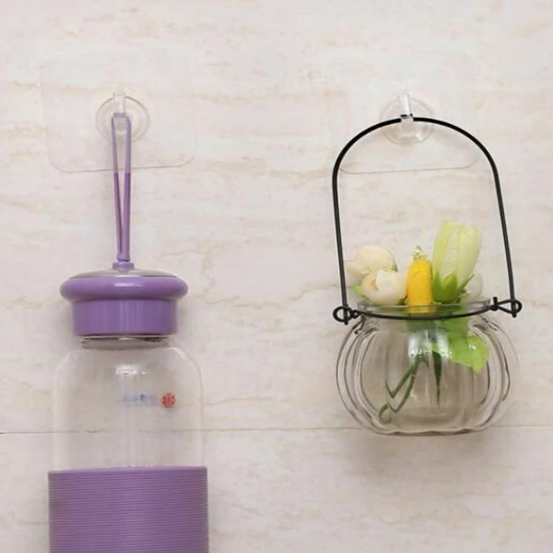 2PCS/Pack Popular Office Powerful Plastic Hanger Adhesive Transparent Power Plug Holder Home Storage Hook | Дом и сад