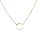 Мода 2017 г. геометрический шестиугольник обычная длинная цепочка Jewelry Цепочки и ожерелья просто мило геометрический Ожерелья для мужчин для Для женщин партии Цепочки и ожерелья-N142