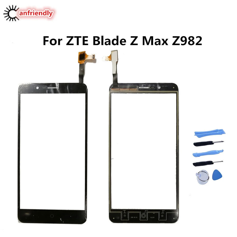 Сенсорный экран для zte лезвия З Max Z982 Панель Замена Digitizer Сенсор спереди Стекло Z