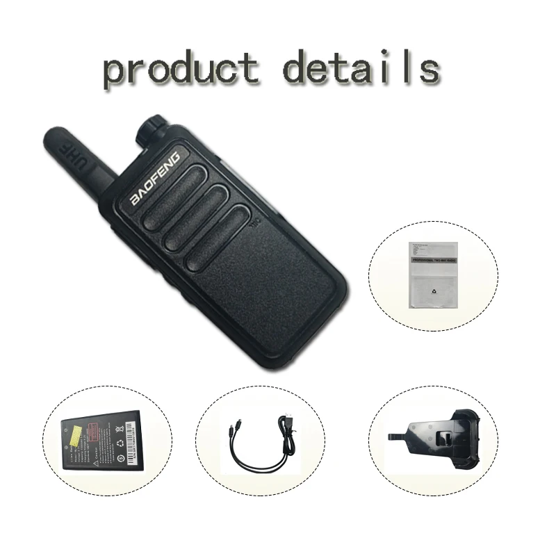 BAOFENG мини рация UHF двухстороннее радио Ham портативный приемопередатчик comunicador