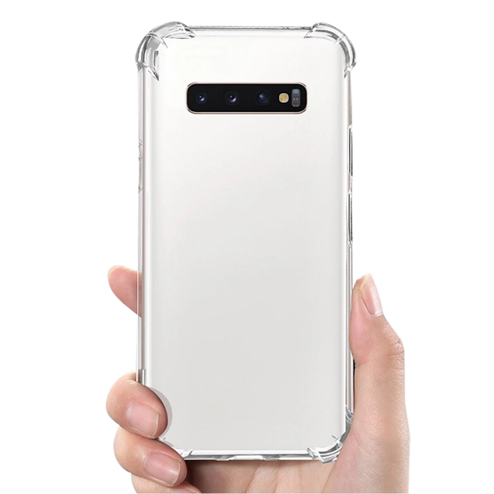 Защитный силиконовый прозрачный Футляр для телефона Samsung ударопрочный бампер