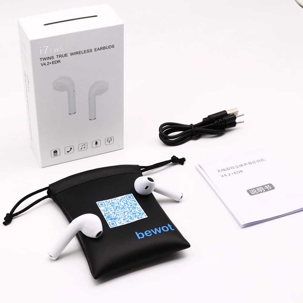 Bewot Bluetooth наушники Спорт Беспроводной гарнитура телефон мини Динамик для iPhone Xiaomi