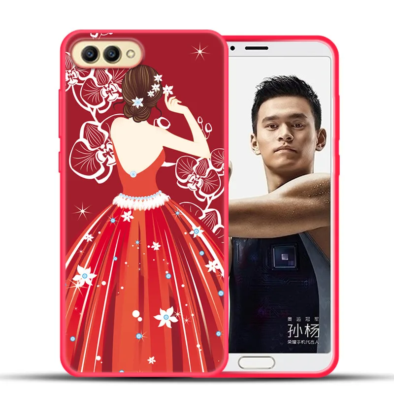 Luxury Soft Silicone Case For Huawei Honor View 10 Ultrathin Full Protection Phone Cover V10 View10 Cute |