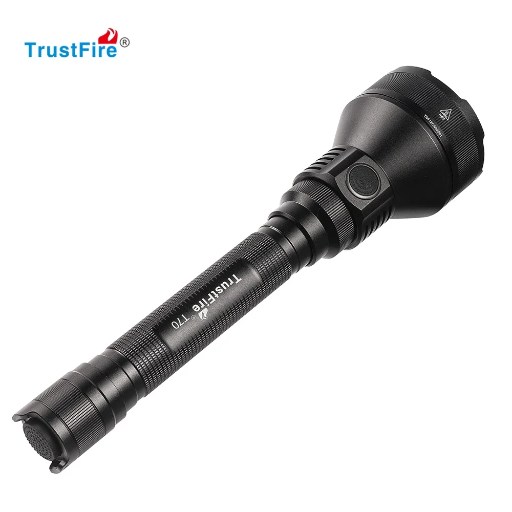 TrustFire T70 светодиодный фонарик Cree XHP35 2300LM 1000 м дальность перезаряжаемый тактический фонарь для охоты на винтовку