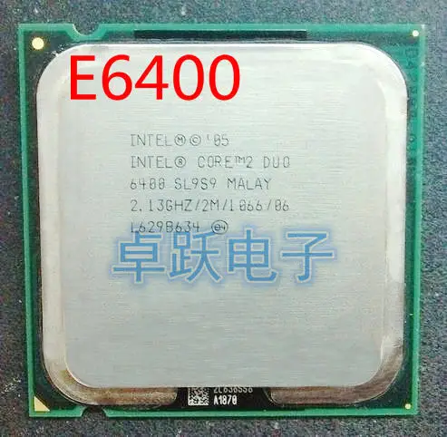 Оригинальный процессор Intel Core 2 Duo E6400 настольный 2M кэш 13 ГГц 1066 МГц FSB бесплатная