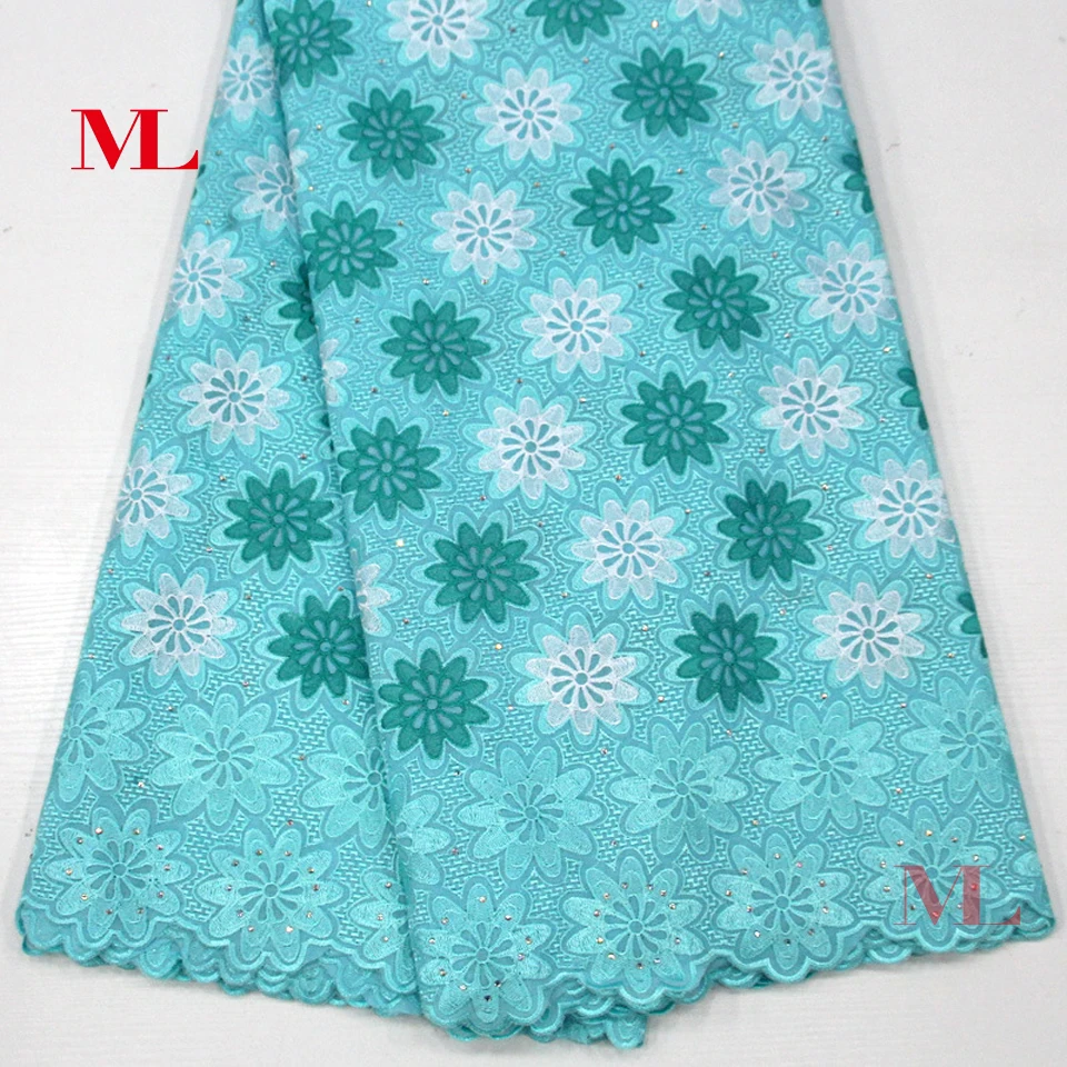 M&ampL 5yds Nigerian High Quality african lace fabric French gold bead rhinestones water soluble embroidery mc030 | Дом и сад