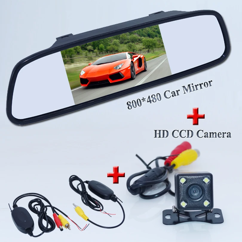 Бесплатная доставка комплект беспроводной автомобильной камеры заднего вида 2 4G