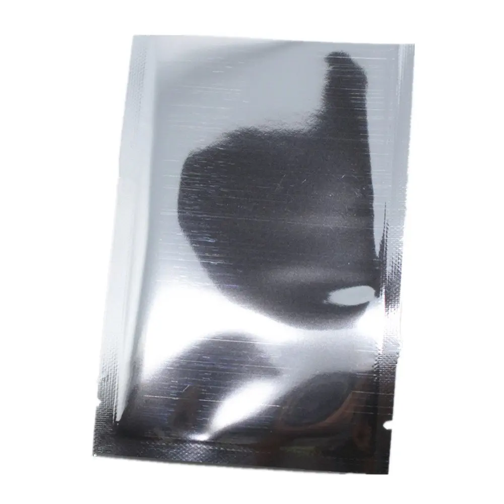 

500 Pieces Open Top Silver Aluminum Foil Food Grade Package Bag Retail Heat Sealable Coffee Powder Nuts Vacumm Package Bags