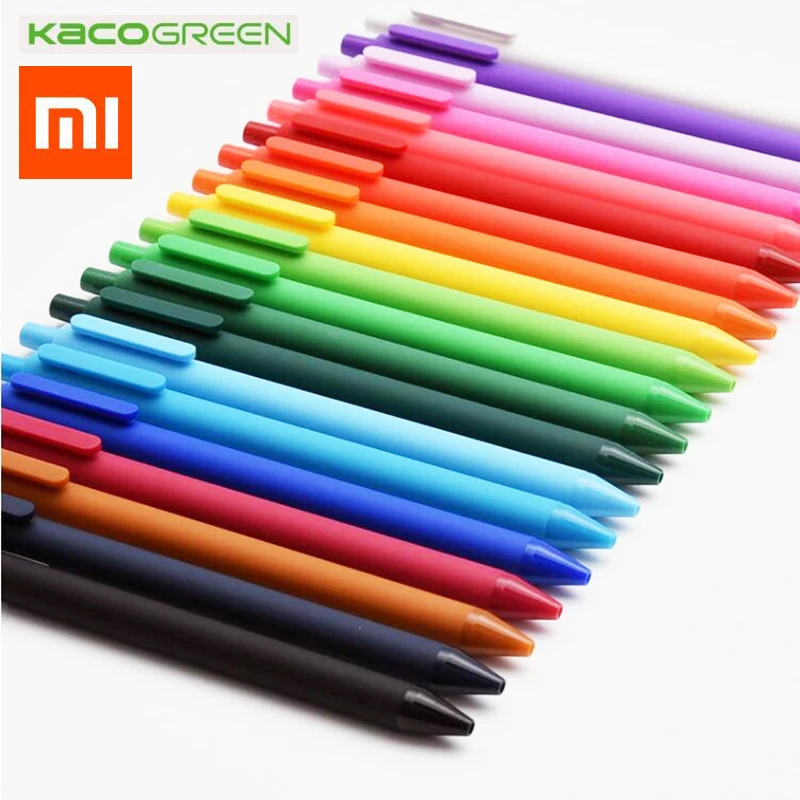 Новейшая оригинальная ручка Xiaomi KACO смешанные цвета, шариковая ручка Синие красные чернила 0,5 мм ручка ABS канцелярские принадлежности для офиса и школы