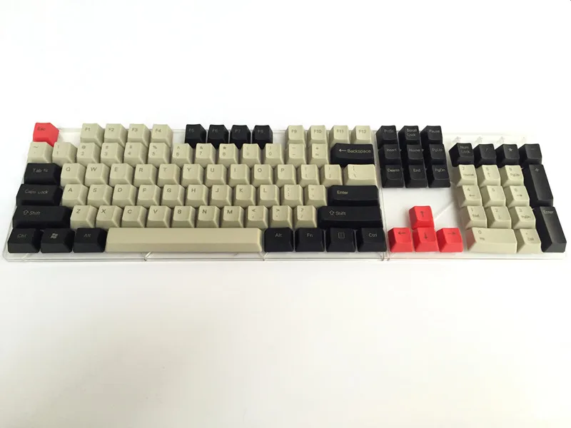 Классный джаз черный серый смешанный плотный PBT 104 87 61 ключевой колпачок OEM