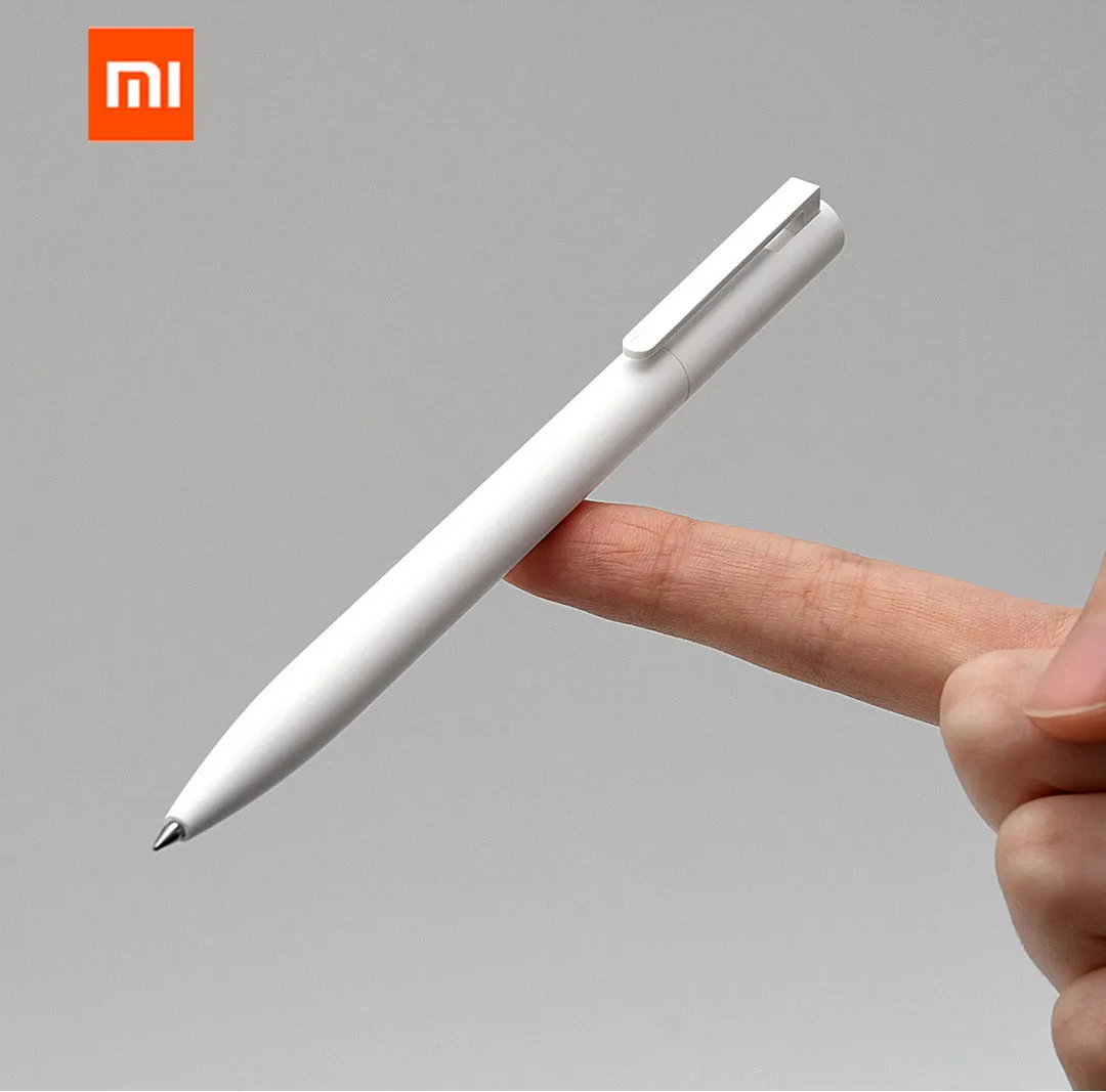 Оригинальные гелевые ручки Xiaomi Mijia, 10 шт., без колпачка, черные чернила, ручка для письма, белая, гладкая, швейцарская, заправка, Япония, черные чернила, H30
