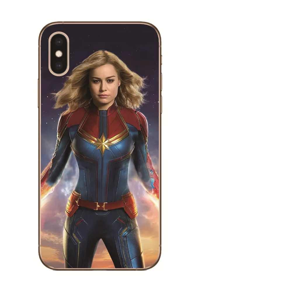 Для iPhone 8 7 6 6S Plus X 5 5S SE XR XS Max Coque Etui чехол Роскошный капитан Марвел DC Джокер Shazam