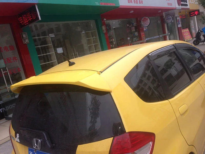 Спойлер для Honda Jazz Fit высококачественный спойлер из АБС-материала заднего крыла