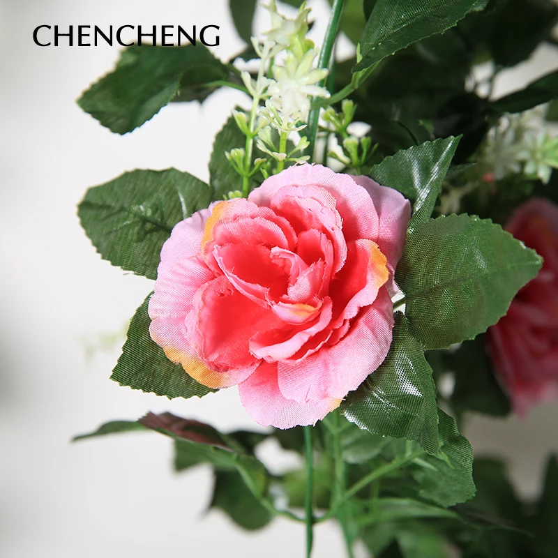 CHENCHENG 2 шт./лот 260 см искусственные розы Искусственные цветы из ротанга Свадебные