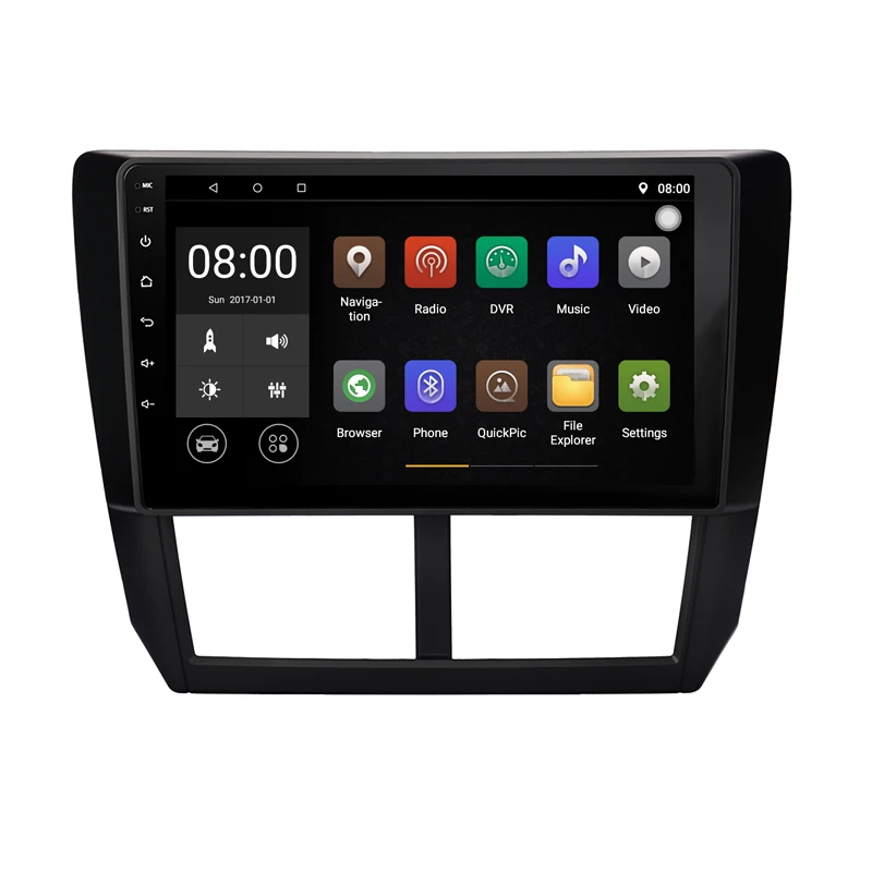 Android 9 1 16G ROM 1G RAM автомобильный DVD GPS навигационный плеер Радио для Subaru Forester XV WRX 2008