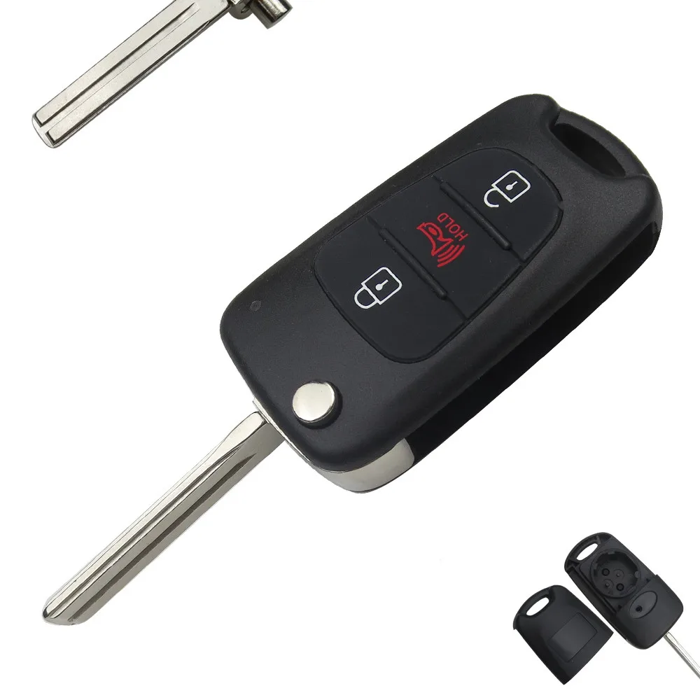 OkeyTech новый 3 кнопки откидной Складной Дистанционный Автомобильный ключ оболочка