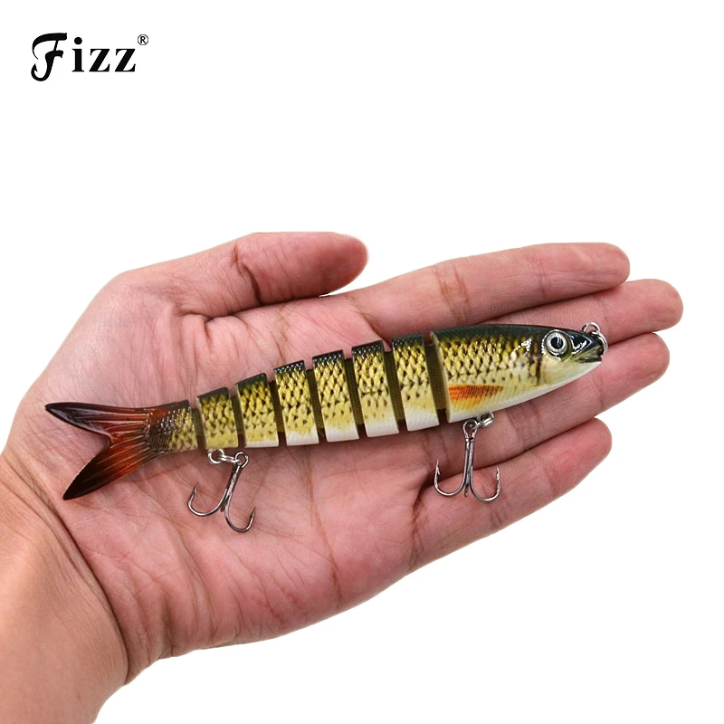 13 6 см 18 7 г 8 сегментов Swimbait рыболовные приманки крючок воблер isca искусственный Para