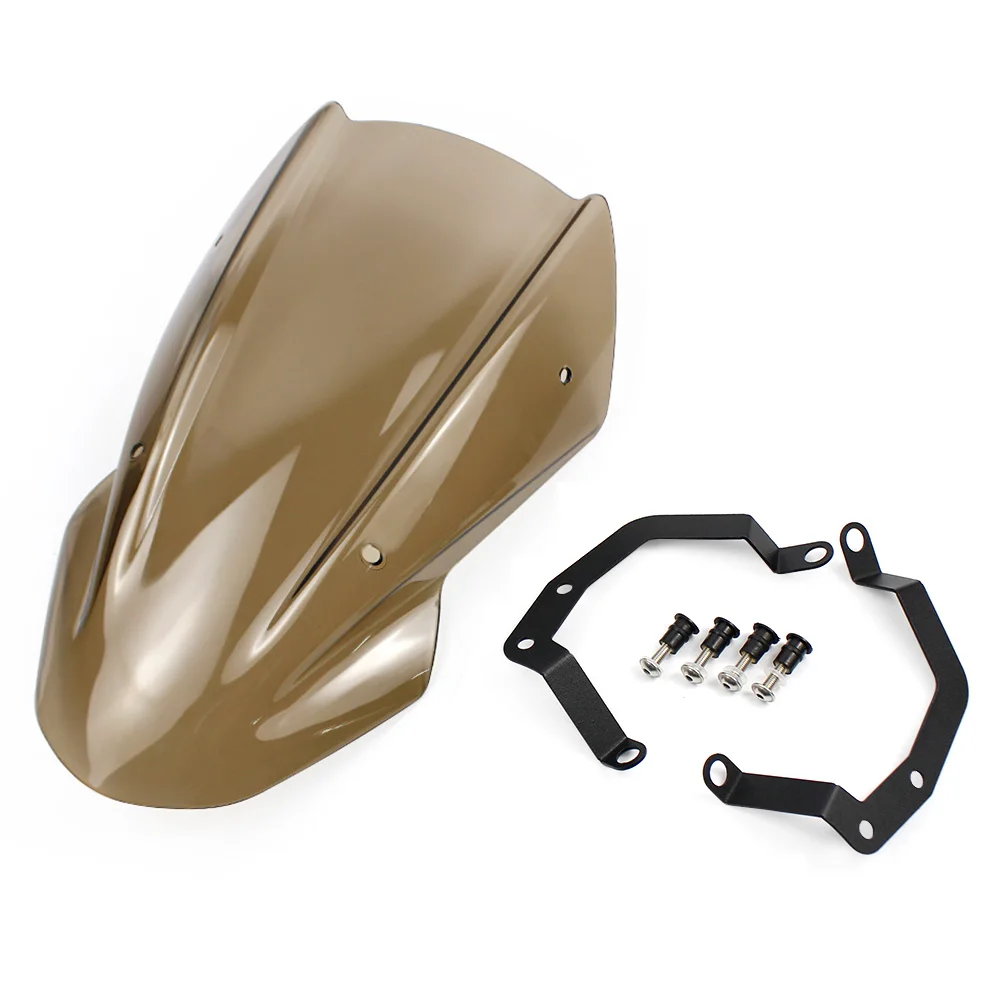 Высокое качество ABS ветровой экран лобовое стекло с кронштейном для Kawasaki Z650 2017 2018