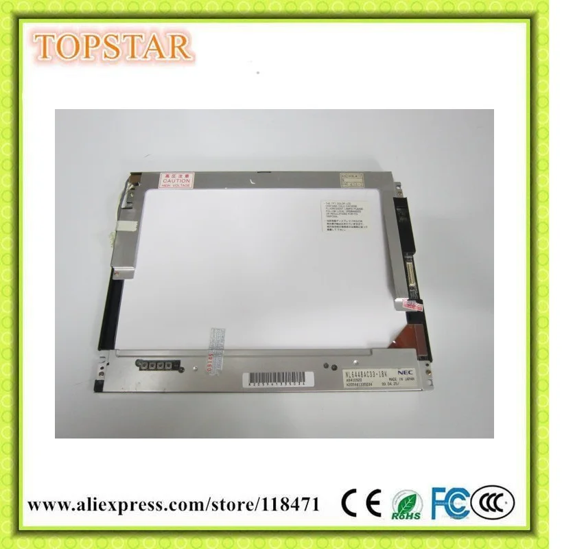 10 4 дюймовая TFT ЖК панель NL6448AC33 18 640 RGB * 480 VGA CMOS дисплей CCFL экран 1 канал 6 бит|lcd screen|tft