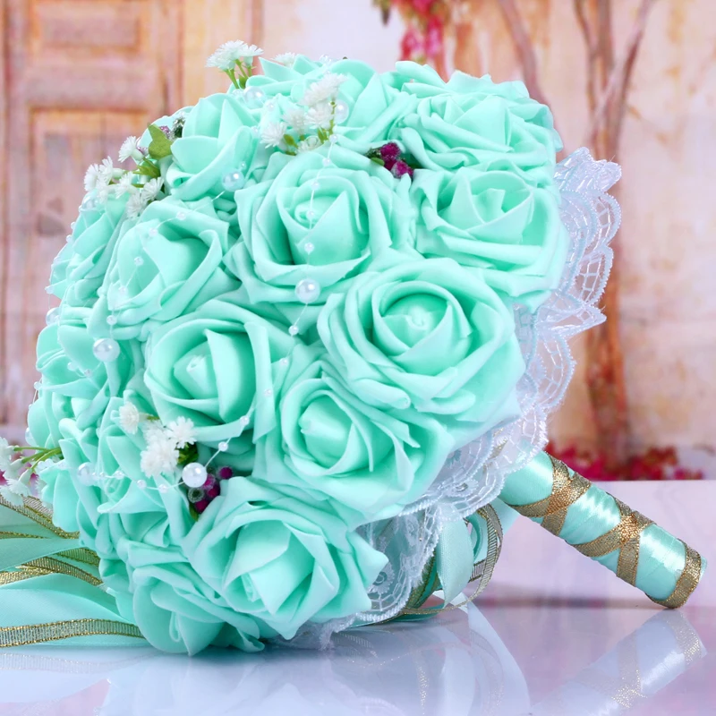 Pe Rose, женские свадебные букеты для невесты, розовые цветы, свадебный букет, Свадебный держатель, Букет пионов, аксессуары