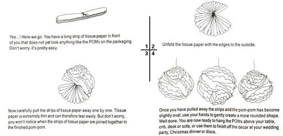 10 шт. в партии светло зеленые тканевые помпоны бумажные цветы для рукоделия|tissue
