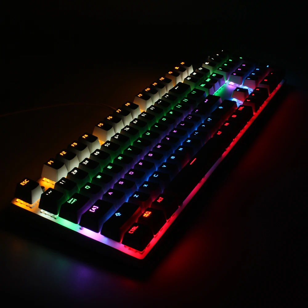 Metoo zero механическая клавиатура красный черный синий переключатель игровая