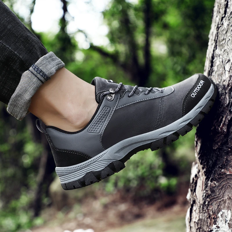 Большие размеры 49 мужчины Пеший Туризм обувь Спорт на открытом воздухе дышащий