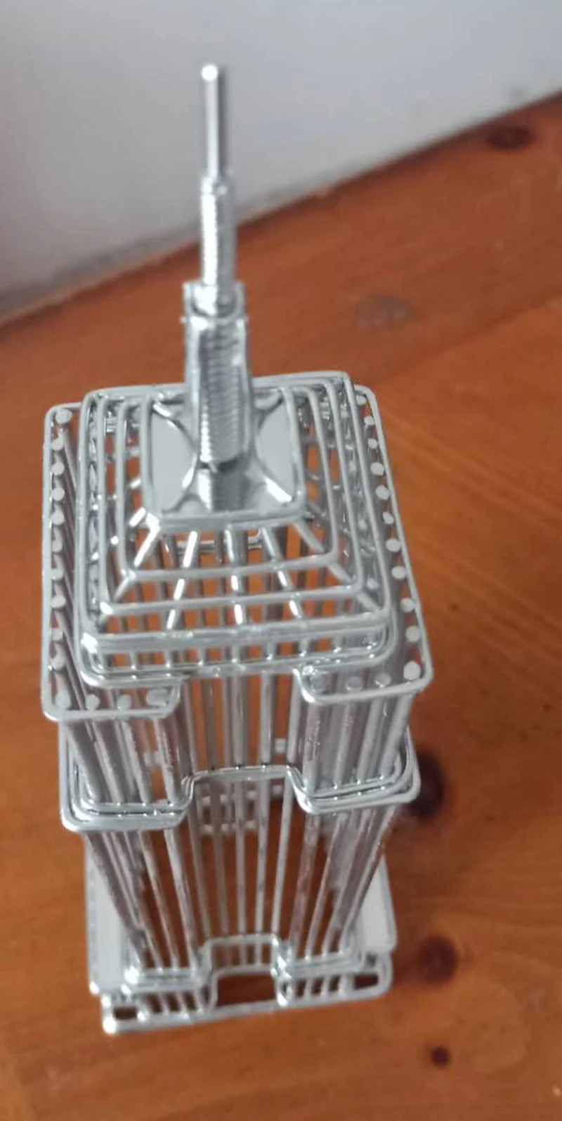 Steel Wire Model Doodles Destinations Empire State Building Architecture Replica Statue Card Holder and Award