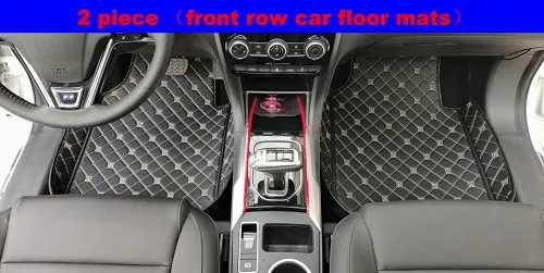 front row 2 Pcs Пользовательские подходят автомобильные коврики для Nissan Rouge X-trail Мурано Qashgai Altima Versa Автомобиль Стайлинг ковры - Название цвета: front row 2 Pcs