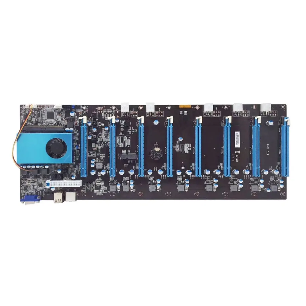 Материнская плата для майнинга BTC IC6S 8 слотов для видеокарт PCI Express 8 слотов для 16x DDR4 VGA USB2.0 SATA3.0 материнская плата