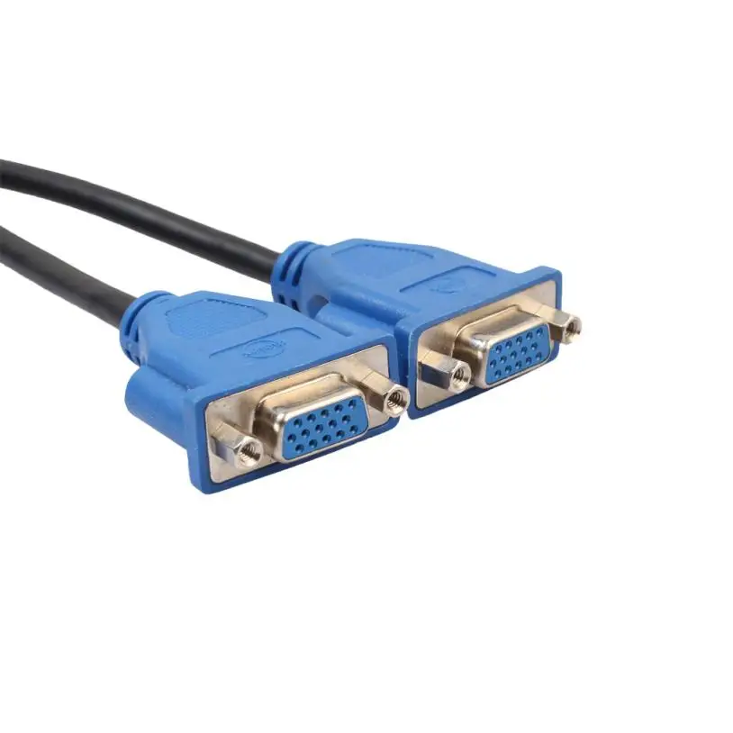 Высококачественный новый DMS59 DVI штекер 2 x VGA Женский DMS 59 Pin видео разделитель