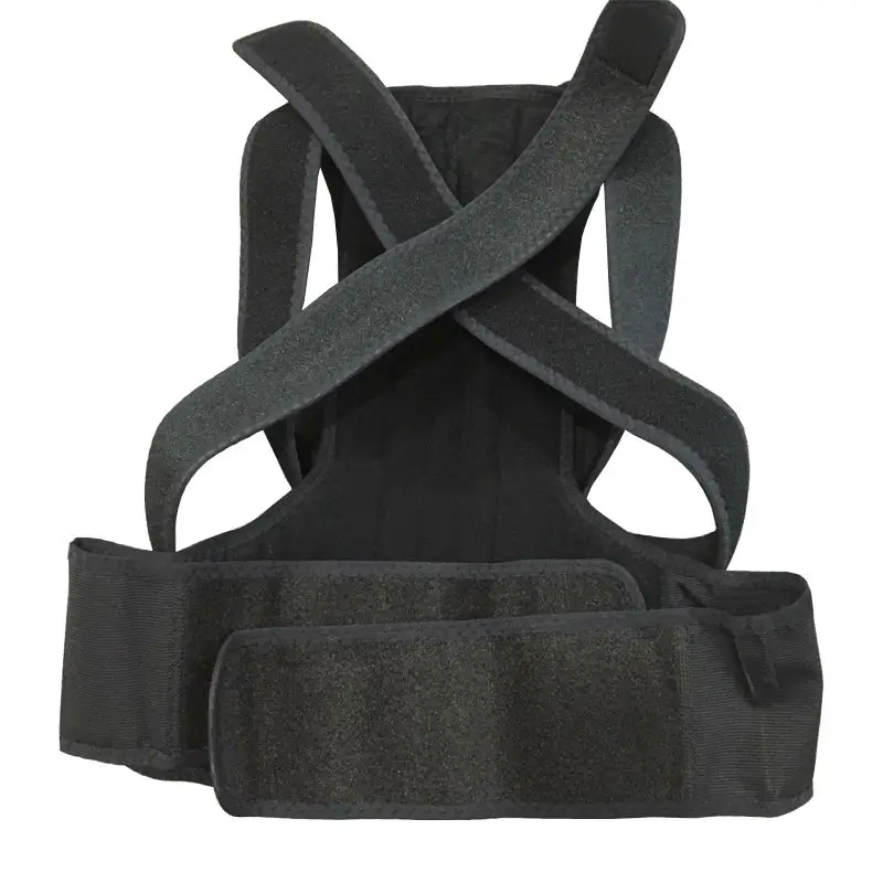 

Adjustable Back Shoulder Posture Corrector Unisex Back Brace Support Belt Posture Correction Women Men Yong Black S-XXL B003
