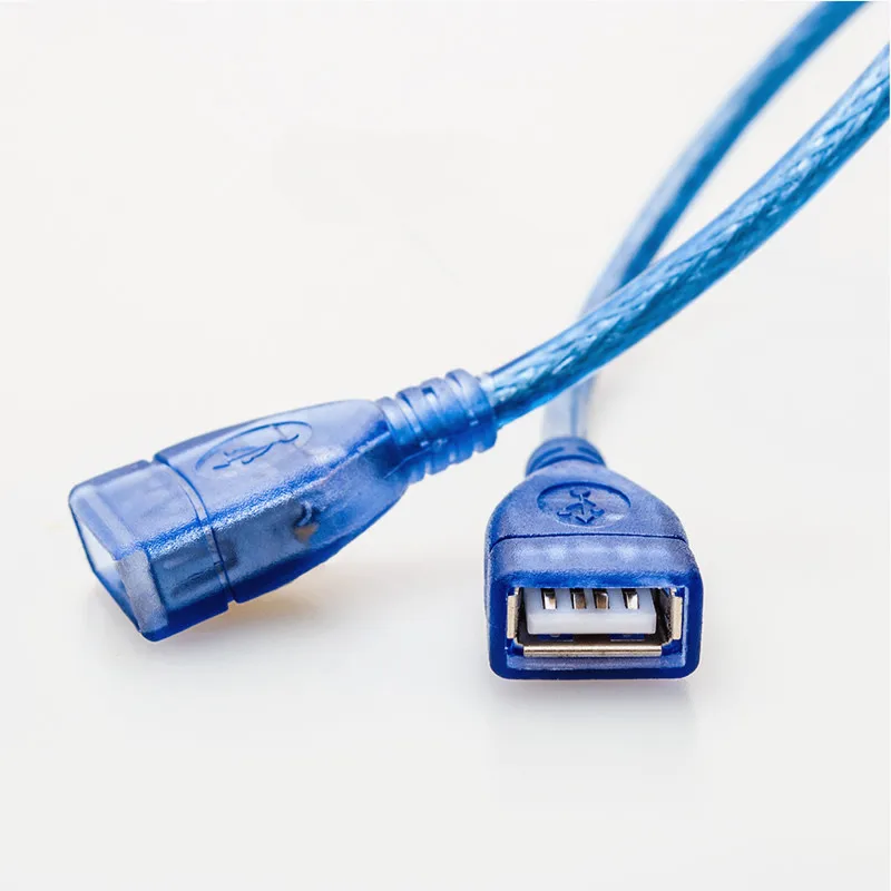 Синий Удлинительный разъем USB 2 0 Мама-мама для мыши/клавиатуры/камеры |