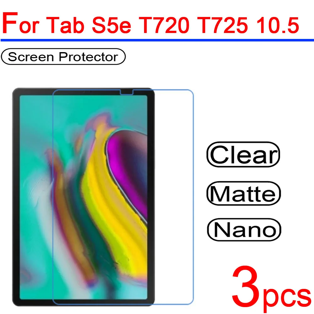 3 шт. Ультра прозрачная защитная пленка для ЖК-экрана планшета Samsung Galaxy Tab S5e T720 T725