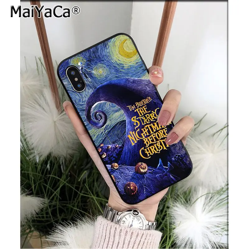A3 MaiYaCa Кошмар перед Рождеством Джек Скеллингтон чехол для телефона для Apple iPhone 8 7 6 6S Plus X XS MAX 5 5S SE XR чехол - Цвет: A3